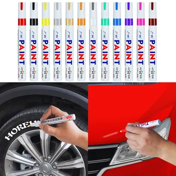 Средство для очистки краски, ручка для масляной покраски автомобильных колес, шин, авторезина, полирует металл, перманентный маркер, граффити, царапины, влажный воск
