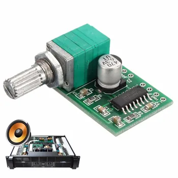 PAM8403 2-канальный USB Модуль усилителя мощности звука Плата модуля 3Wx2 Регулятор громкости Усилитель мощности Аудио Аксессуары для сабвуфера