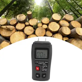Влагомер Портативный игольчатый тестовый прибор для определения влажности древесины гигрометры с автоматическим отключением