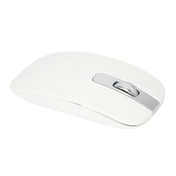 Беспроводная тонкая белая клавиатура + комплект беспроводной оптической мыши для ПК и ноутбука