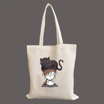 Catnipulation Cats Love graphic Shopper Bag Хозяйственная Сумка-Тоут Сумка Через плечо Холщовые Сумки Большой Емкости Сумка для колледжа