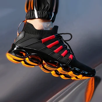 2022 Новые уличные Мужские кроссовки для свободного бега для мужчин, спортивная обувь для бега трусцой, высококачественные Атеистические дышащие кроссовки Blade на шнуровке