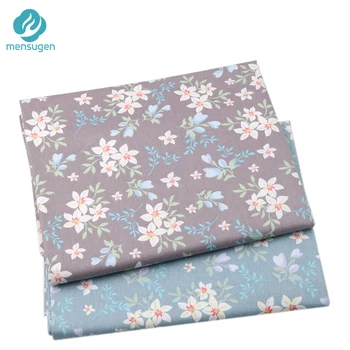 Хлопчатобумажные ткани Mensugen с цветочным рисунком, метры для платья для девочек, одеяло, детские простыни, ткани для шитья, украшения своими руками